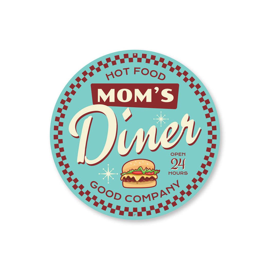 Mom's Diner Open Sign