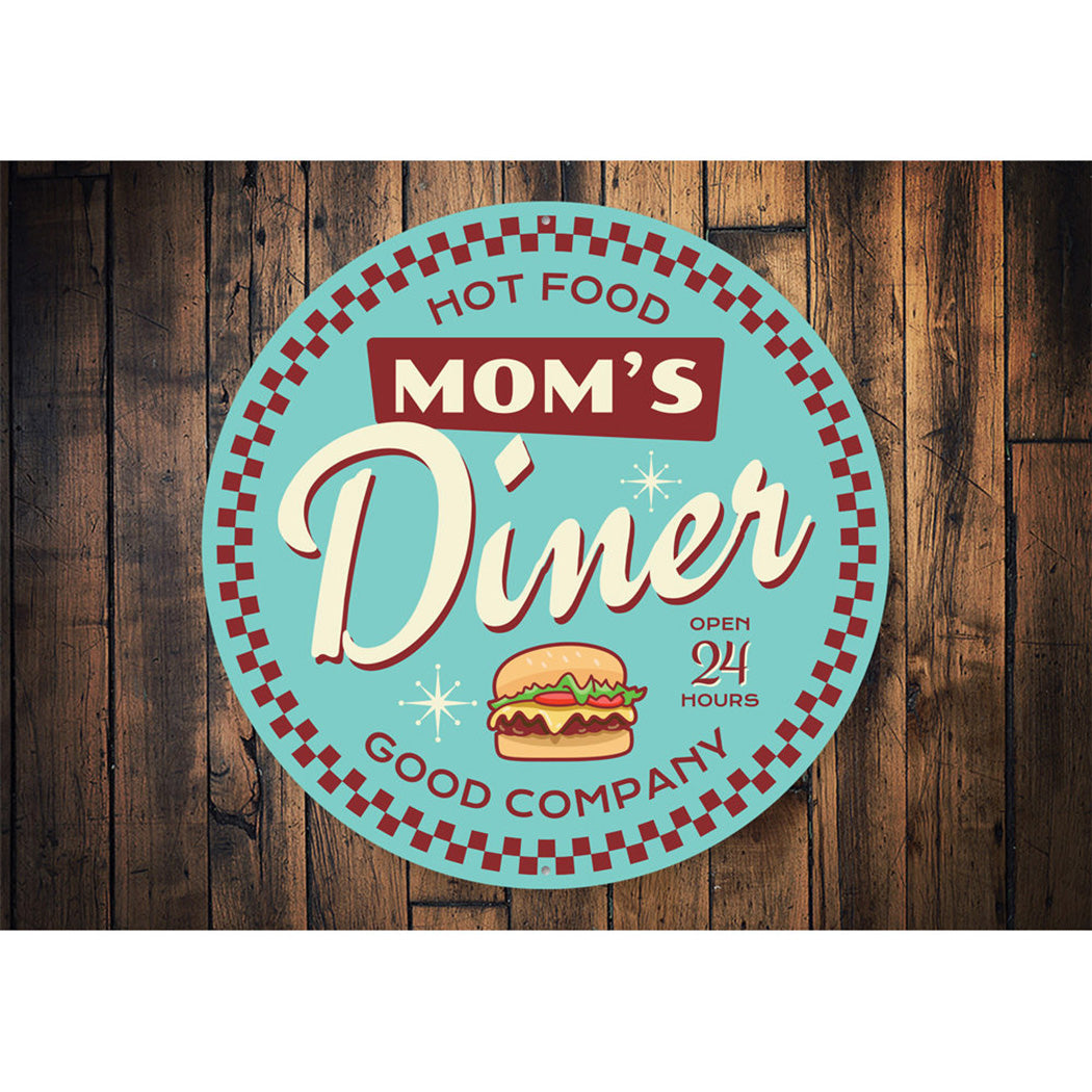 Mom's Diner Open Sign