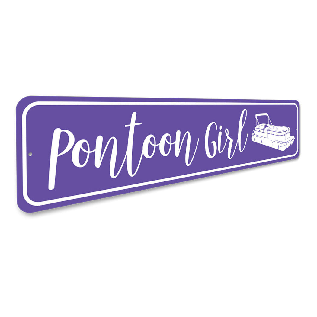 Pontoon Girl Sign