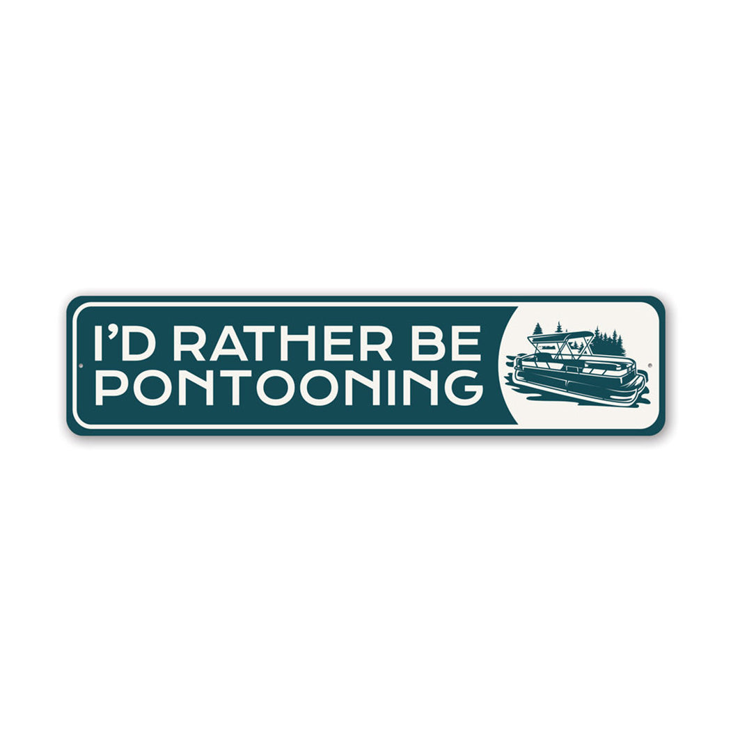 Pontoon Lover Metal Sign