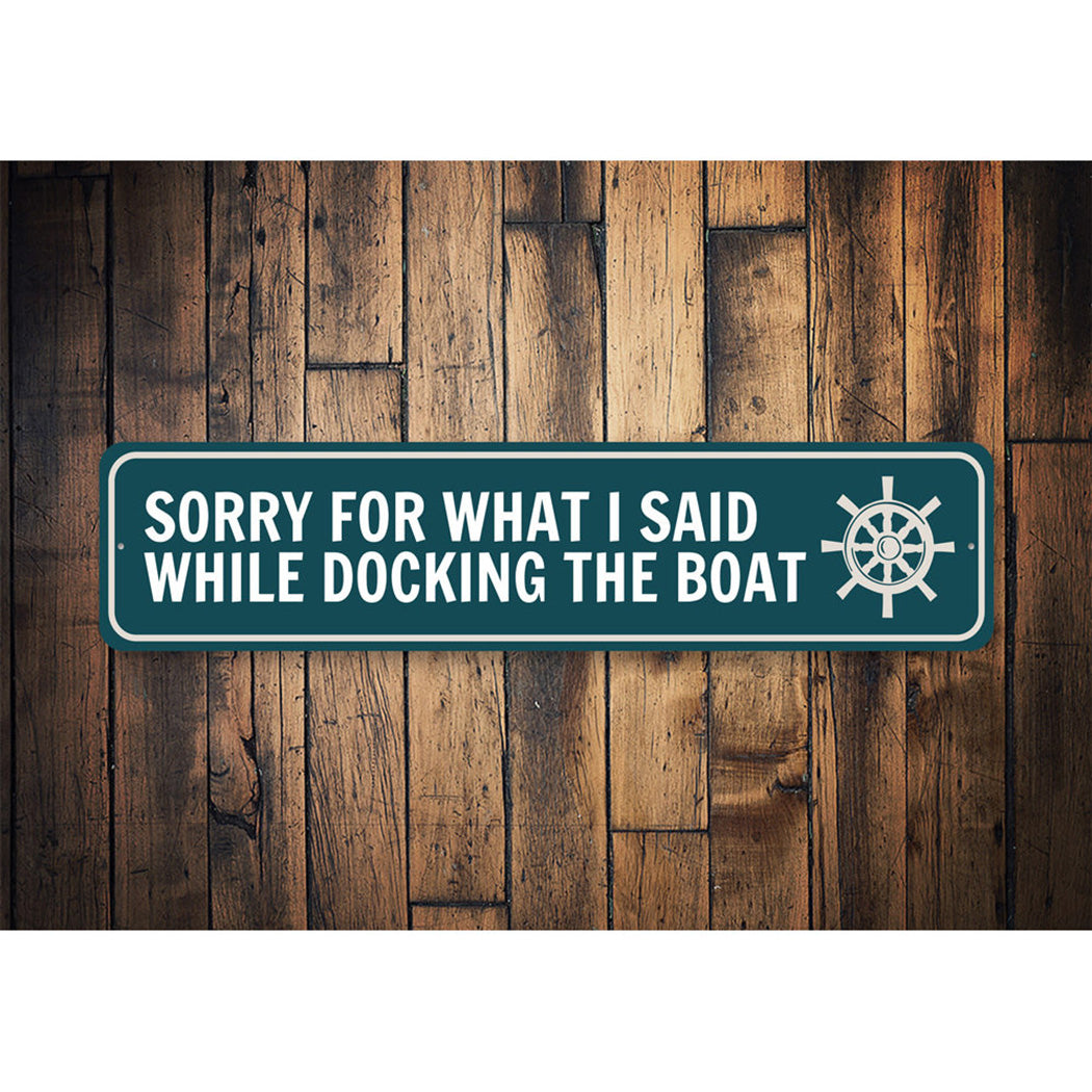 Funny Boat Sign