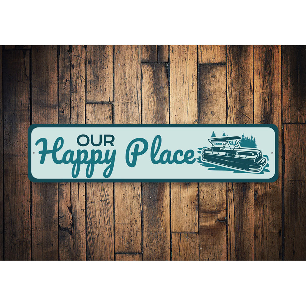Our Happy Place Lake Sign