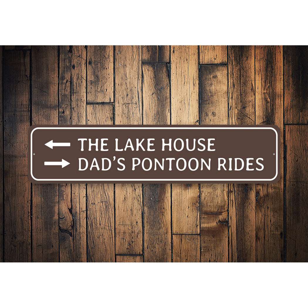Pontoon Rides Sign