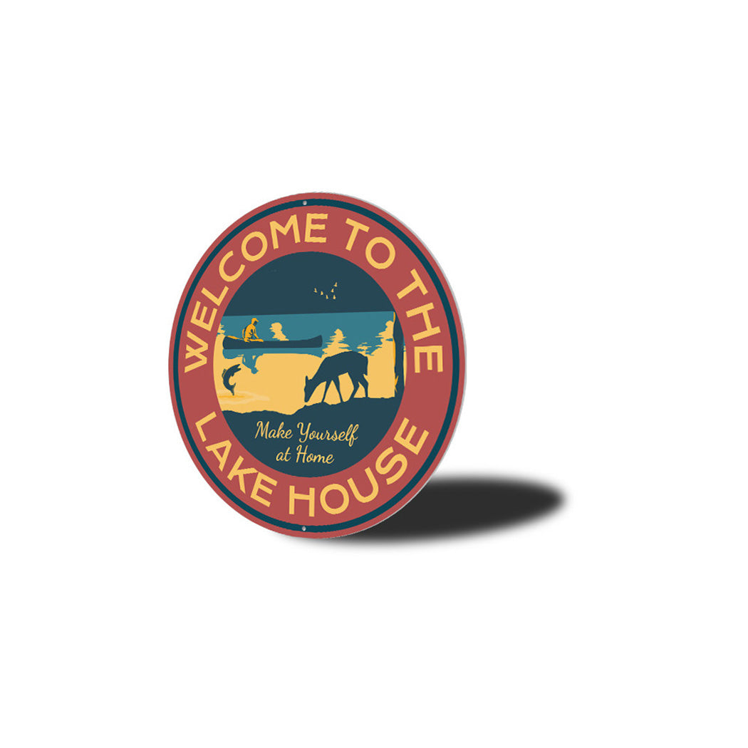 Welcome to the Lakehouse Metal Sign
