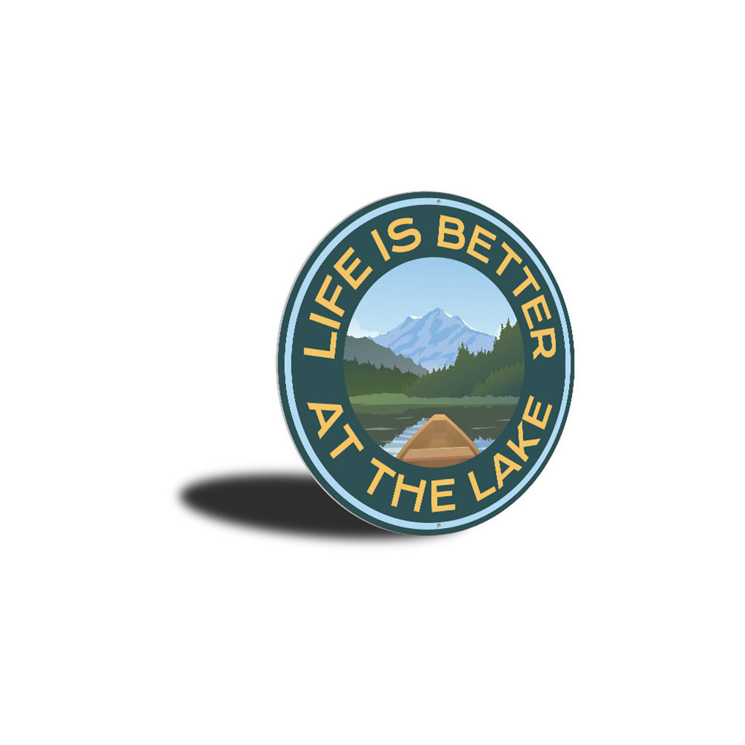 Life is Better at the Lake Sign, Lakehouse Decorative Sign