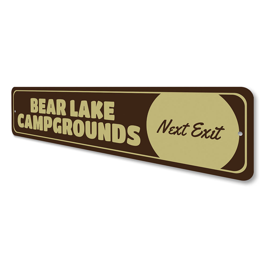 Lake Campgrounds Sign
