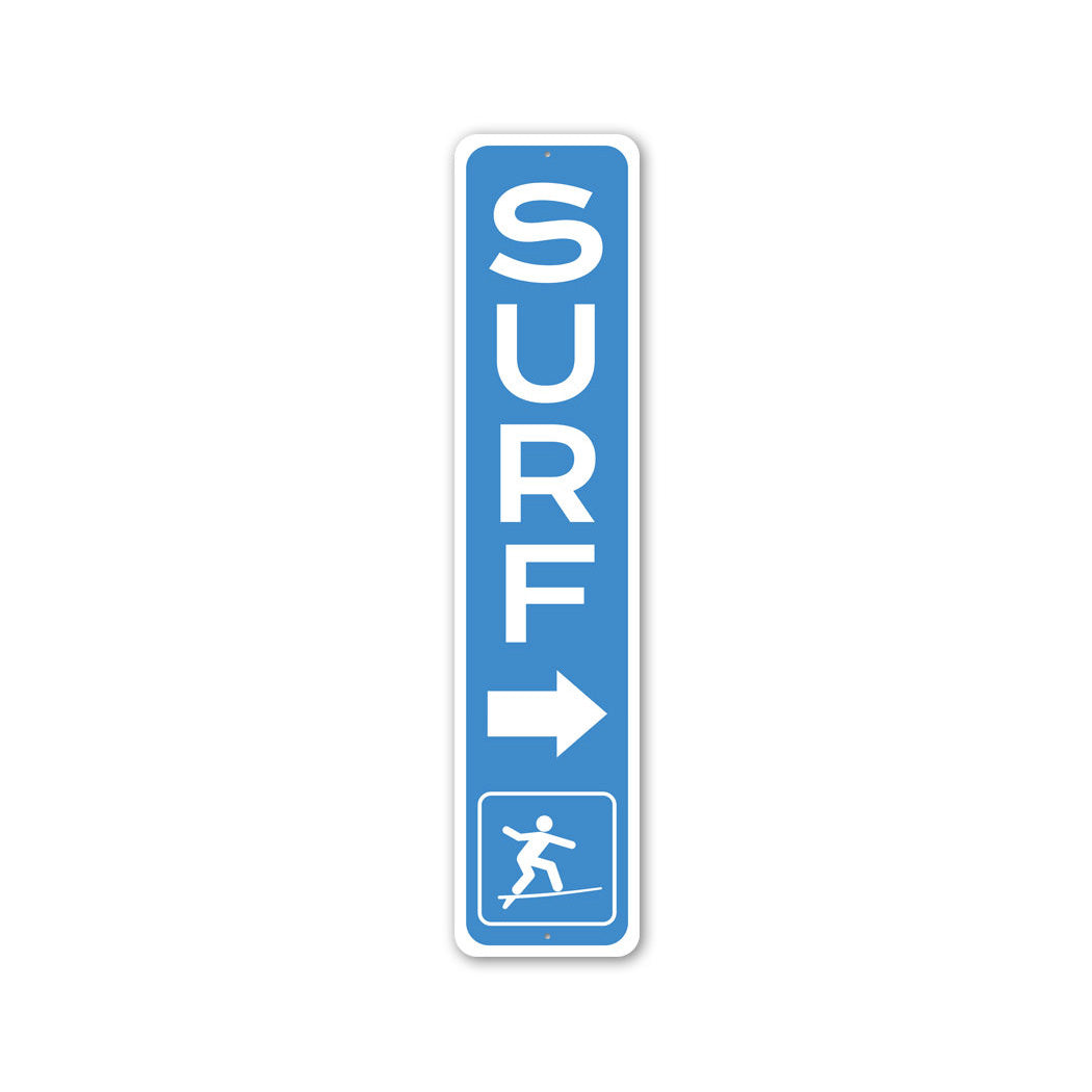Surf Metal Sign
