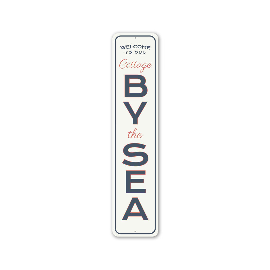 Cottage By The Sea Metal Sign