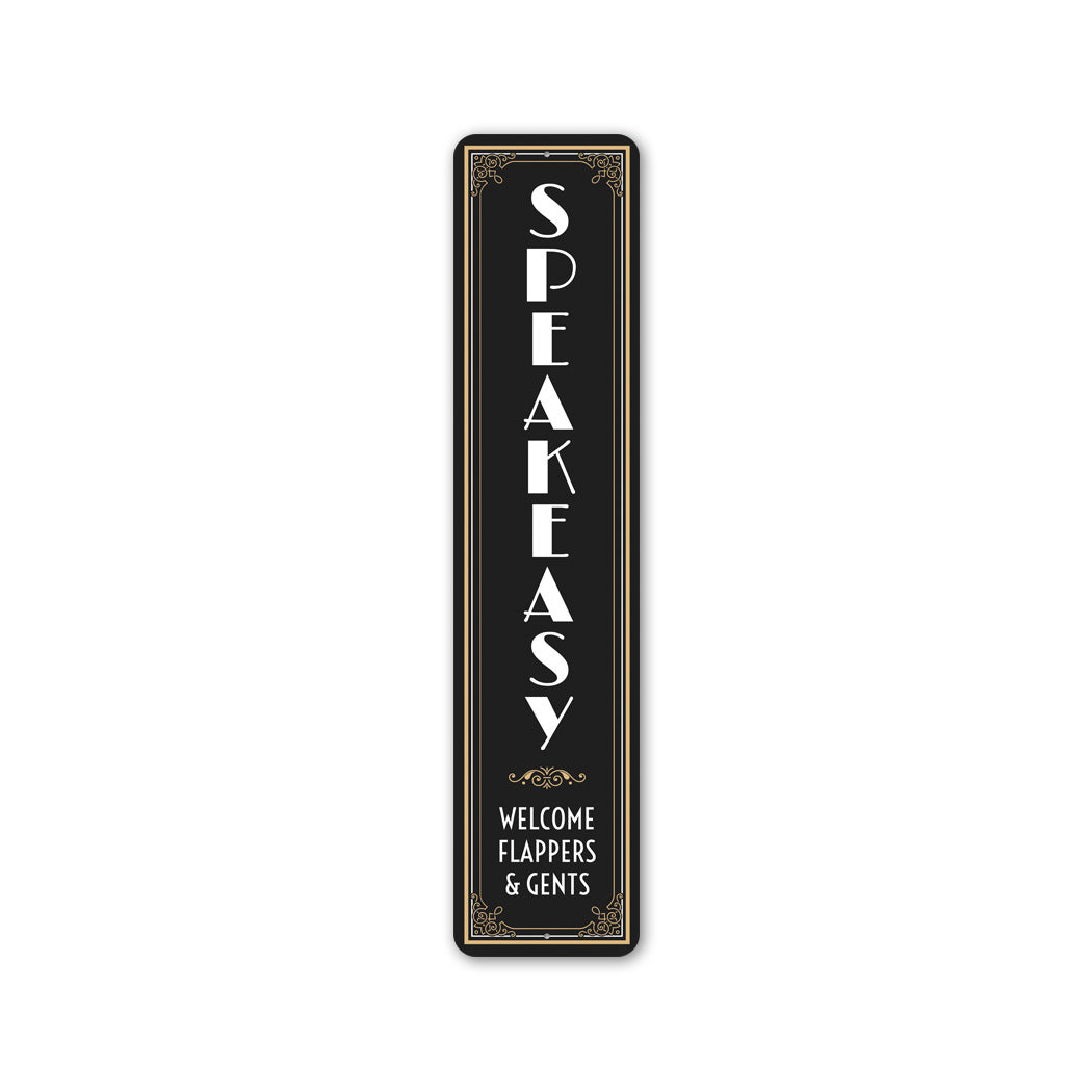 Speakeasy Welcome Metal Sign