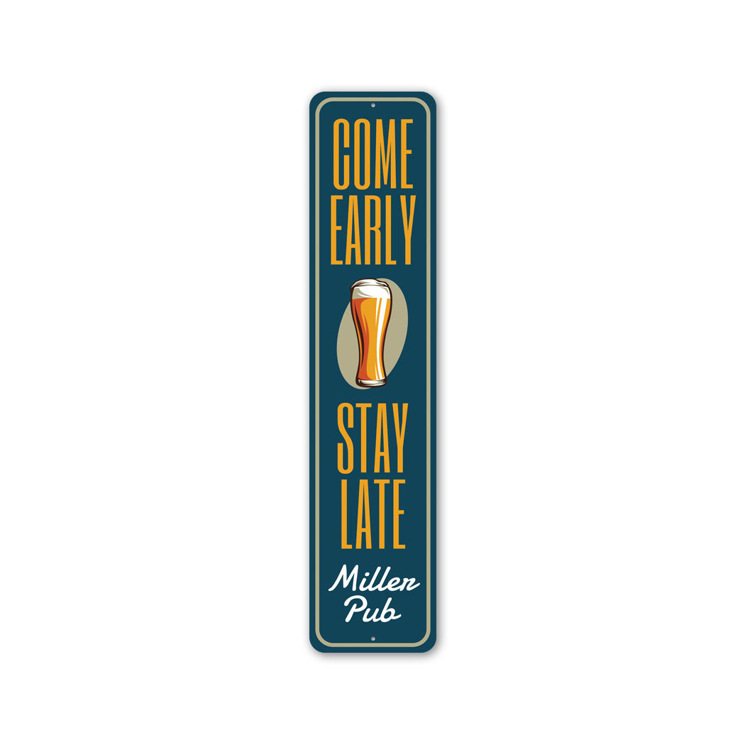 Family Name Pub Metal Sign