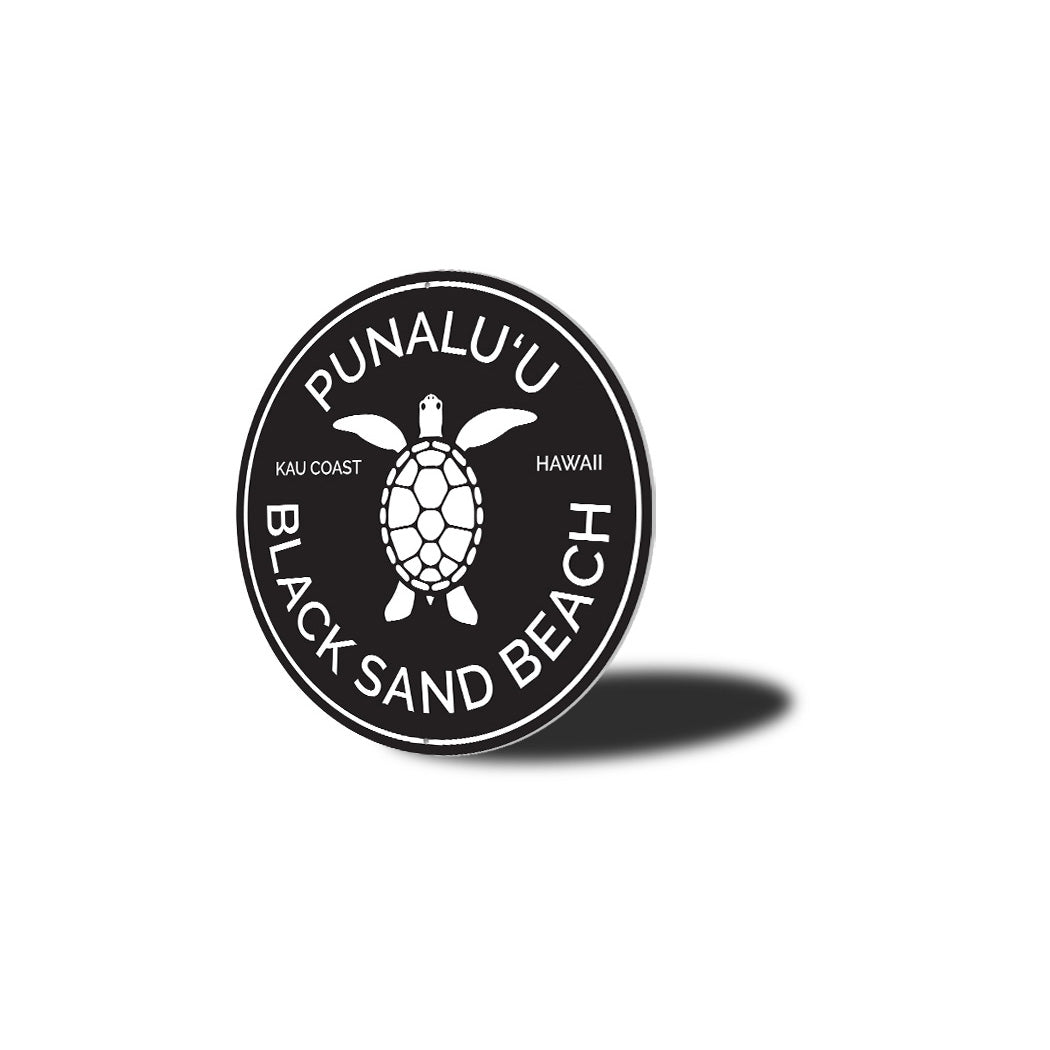 Punalu'u Beach Sign