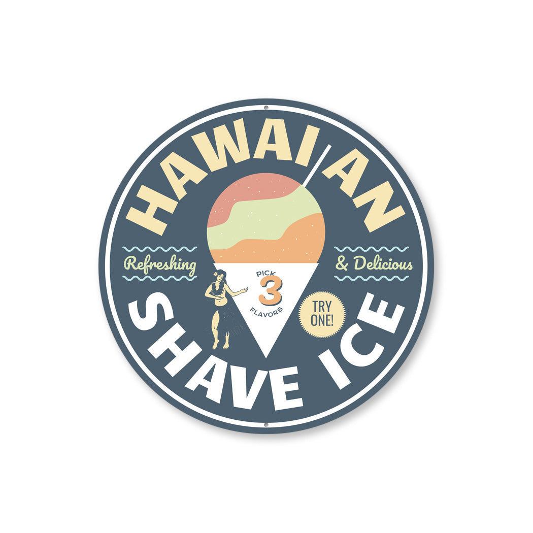 Hawaiian Shave Ice Sign