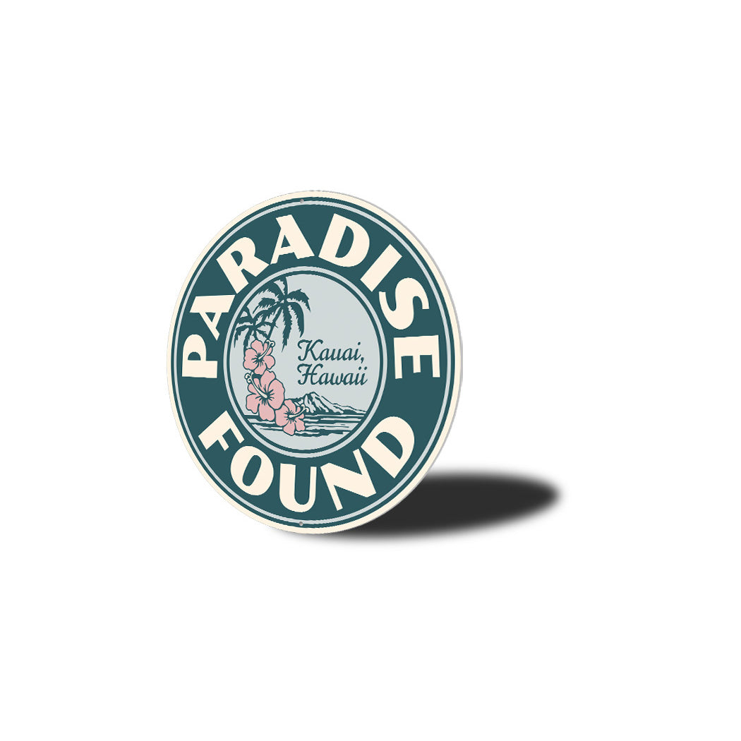 Paradise Found Sign