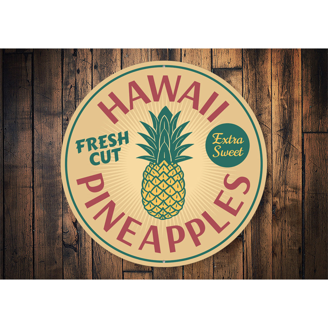 Hawaii Pineapples Sign