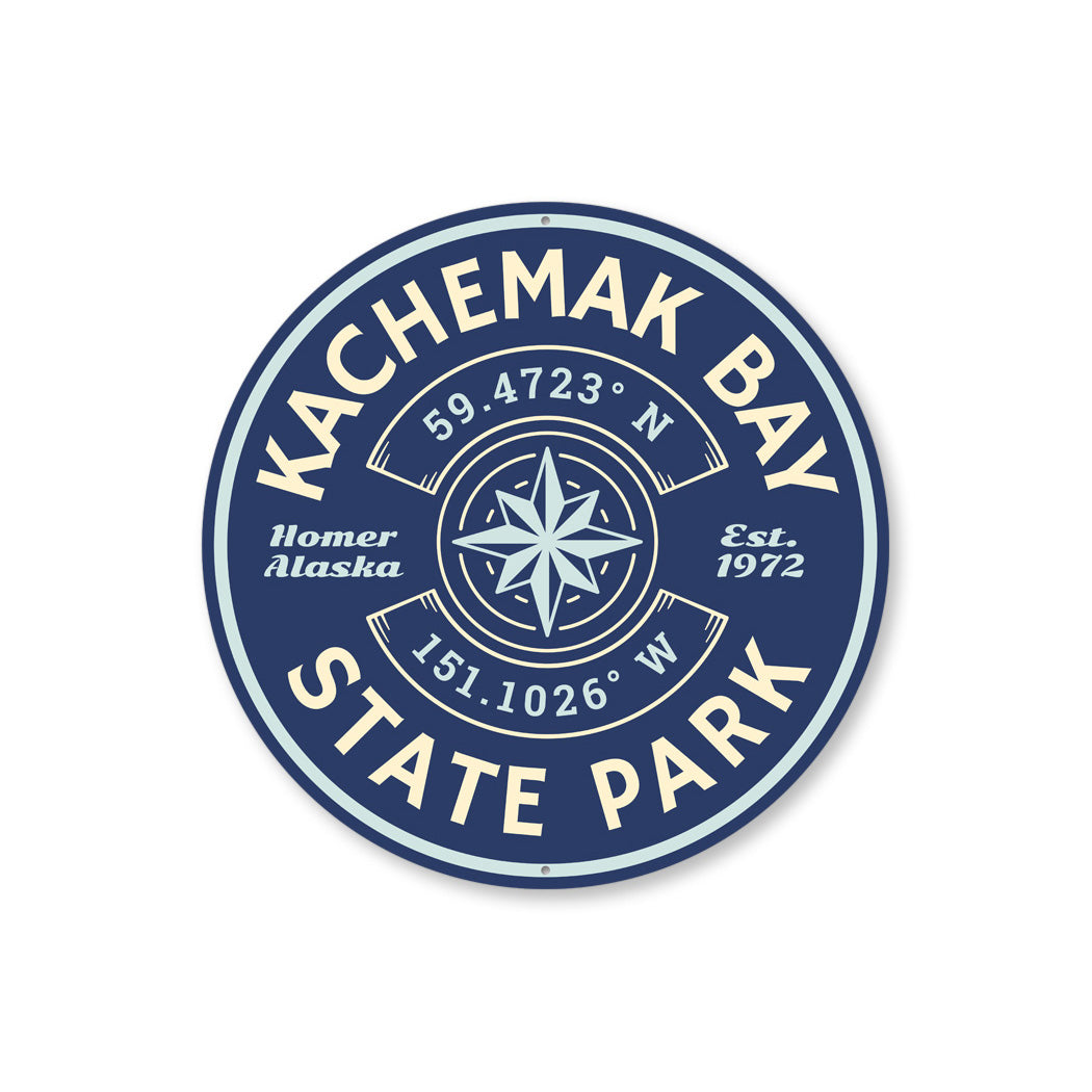 Kachemak Bay State Park Aluminum Sign