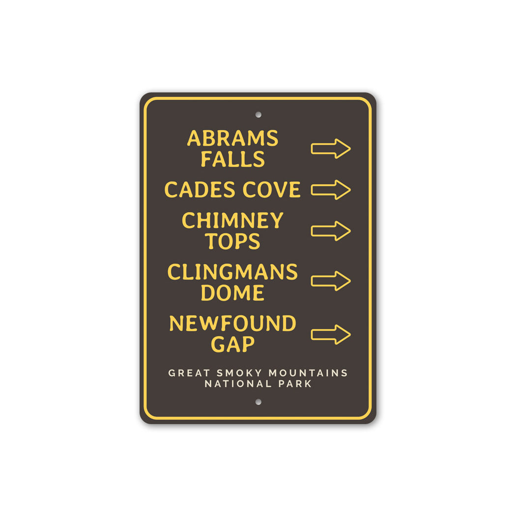 Great Smoky Mountains National Park Sign