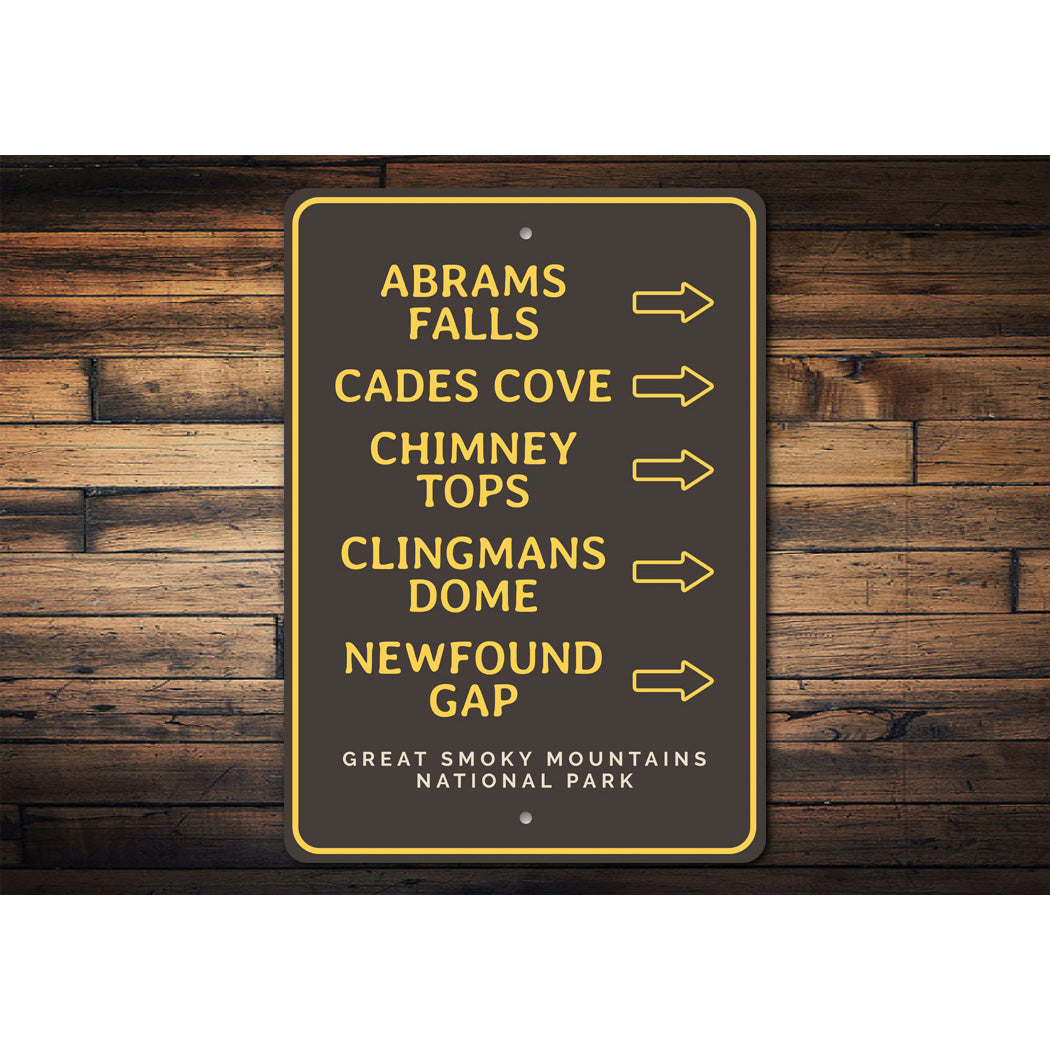 Great Smoky Mountains National Park Sign