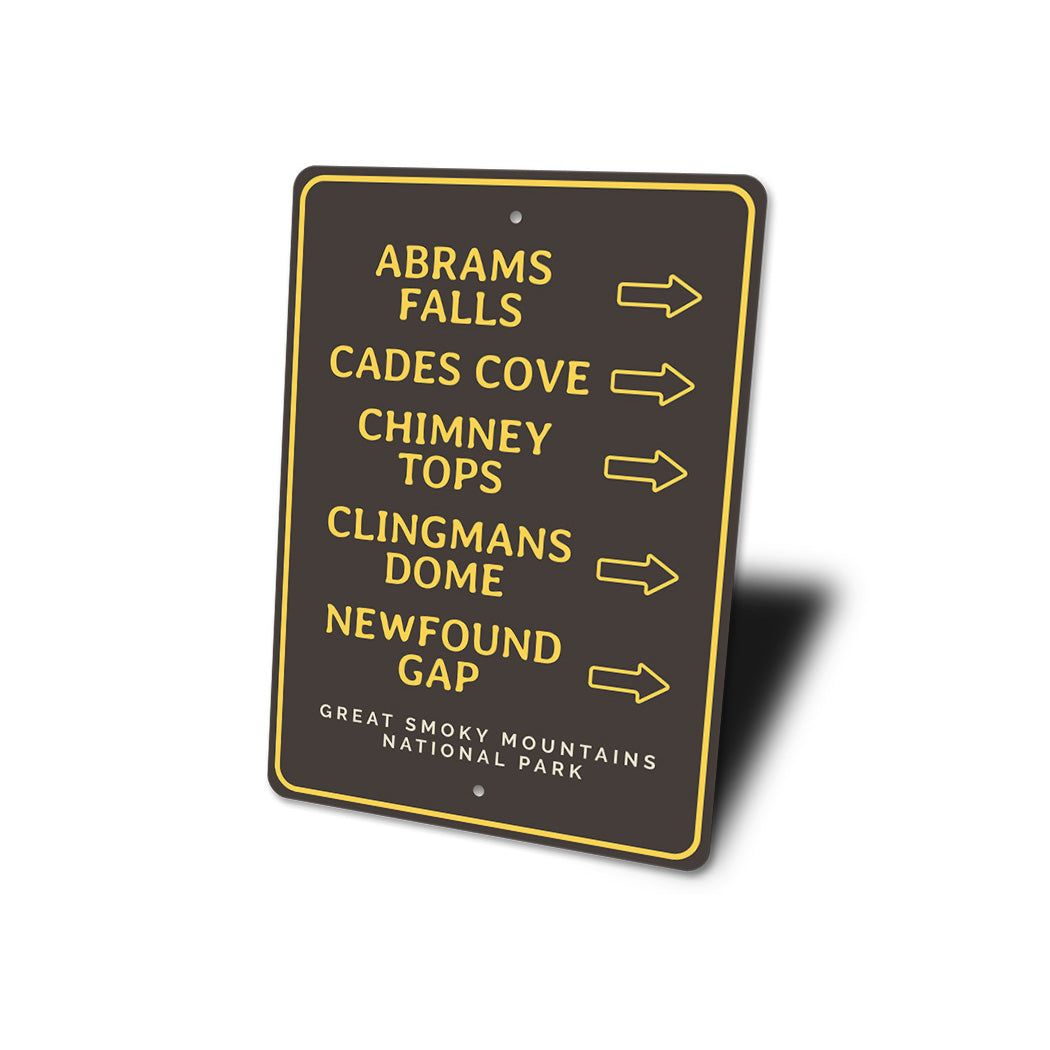 Great Smoky Mountains National Park Sign
