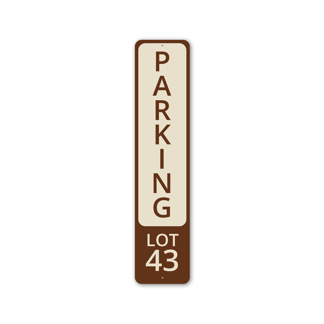Parking Lot 43 Camping Metal Sign