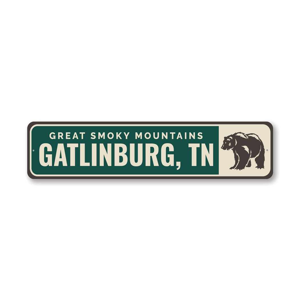 Great Smoky Mountains Gatlinburg Metal Sign