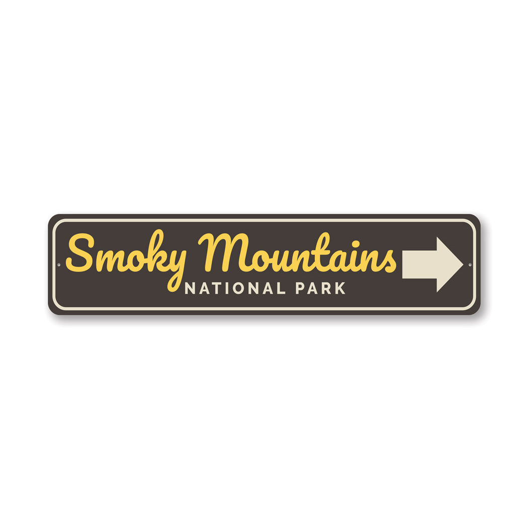 Smoky Mountains National Park Metal Sign