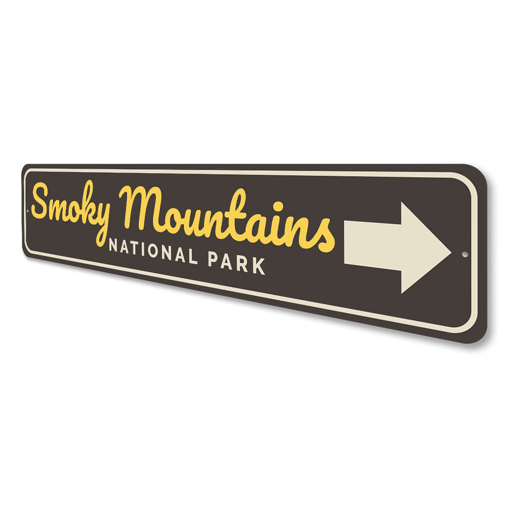 Smoky Mountains National Park Sign