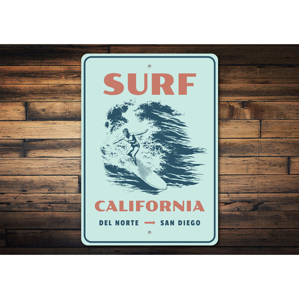 Surf California Sign