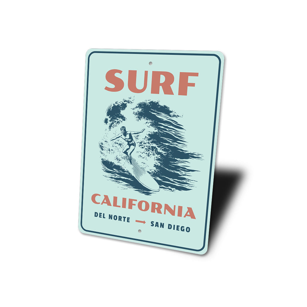 Surf California Sign