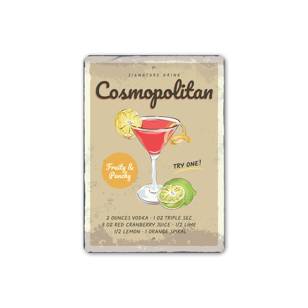 Signature Cosmopolitan Cocktail Drink