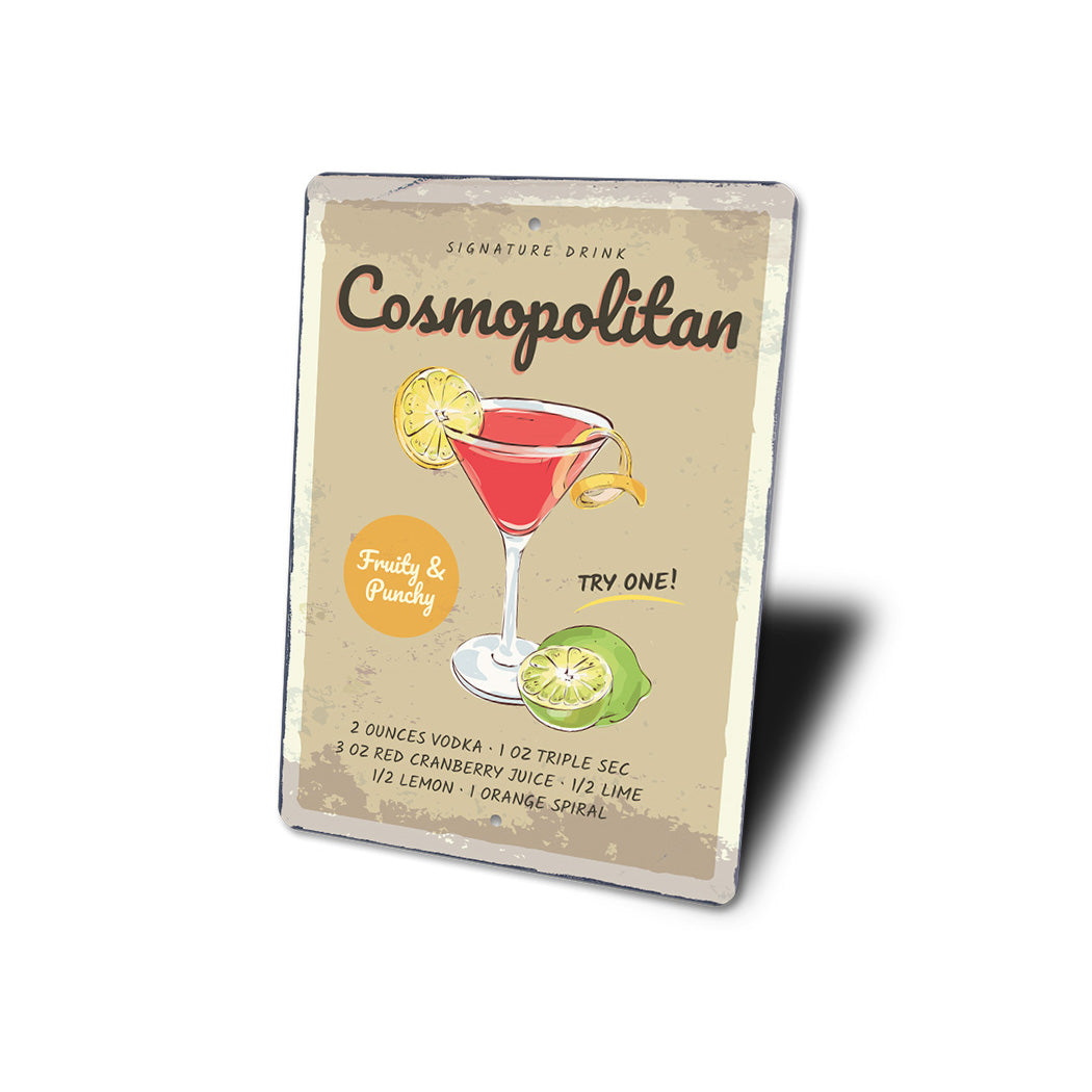 Signature Cosmopolitan Cocktail Drink
