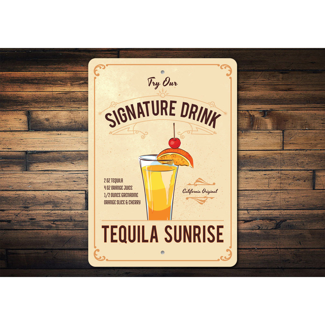 Tequila Sunrise Try Our Signature Drink