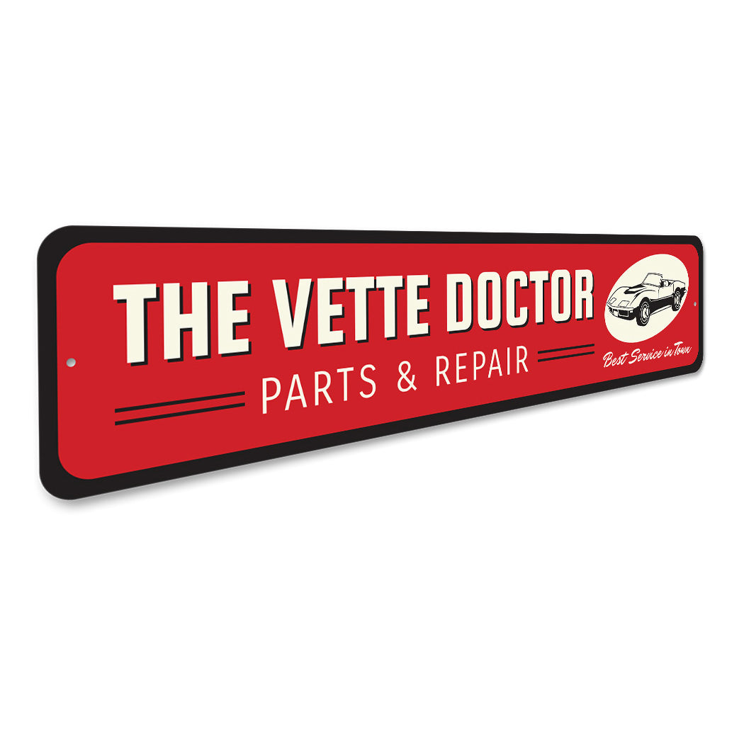 The Vette Doctor Chevy Corvette Sign