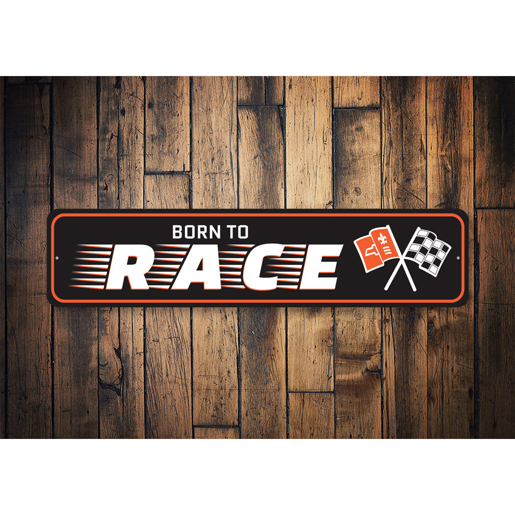 Chevy Corvette Born to Race Sign