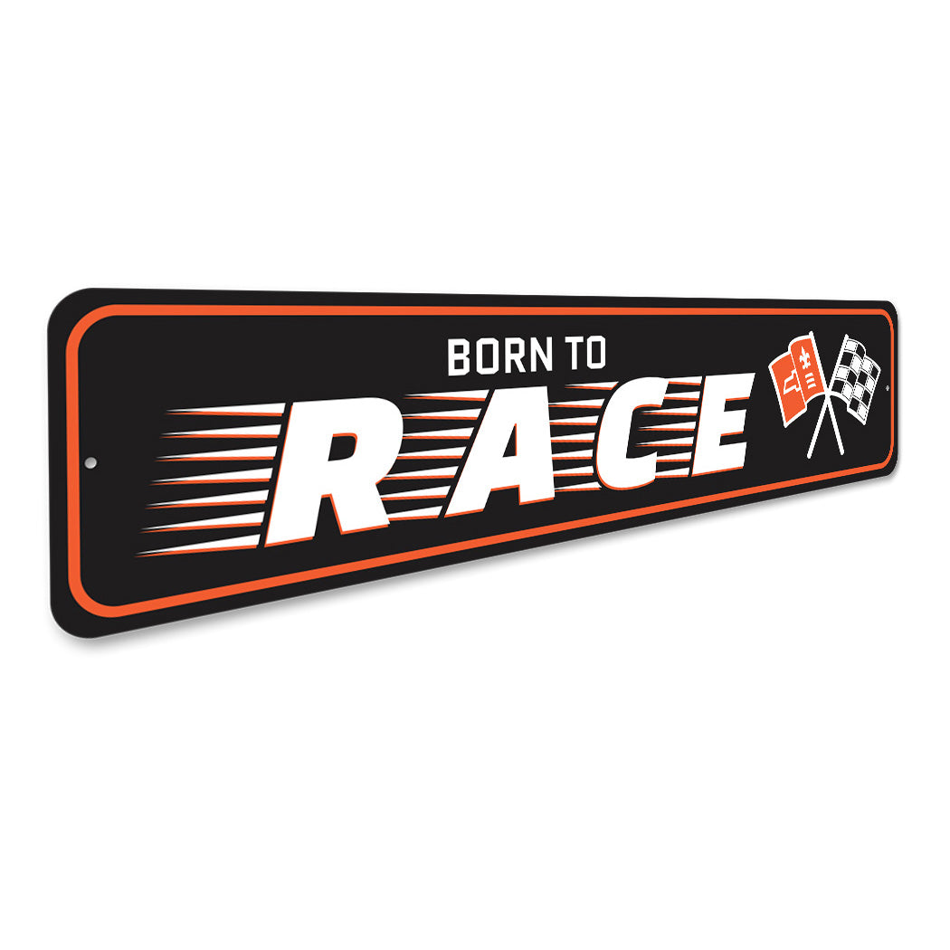 Chevy Corvette Born to Race Sign