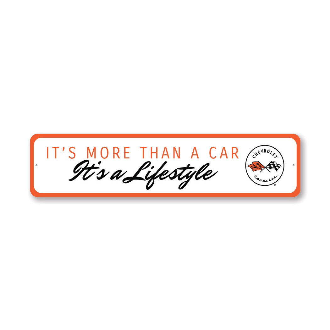 Vette is a Lifestyle Aluminum Chevy Car Sign