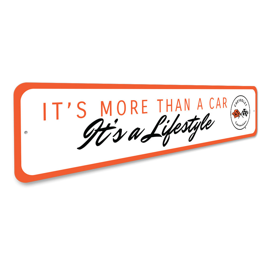 Vette is a Lifestyle Aluminum Chevy Car Sign