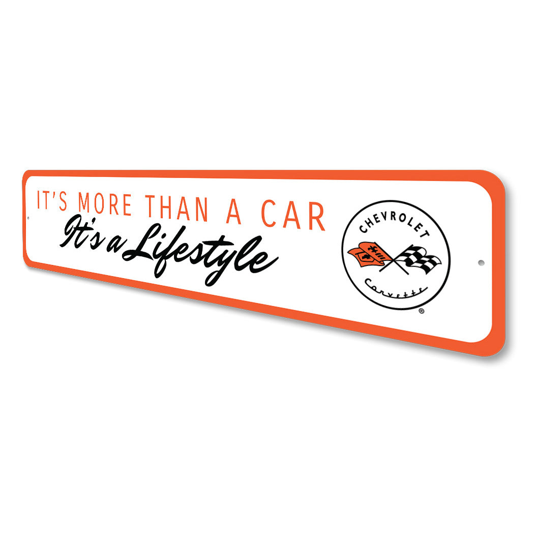 Vette is a Lifestyle Aluminum Chevy Car Sign