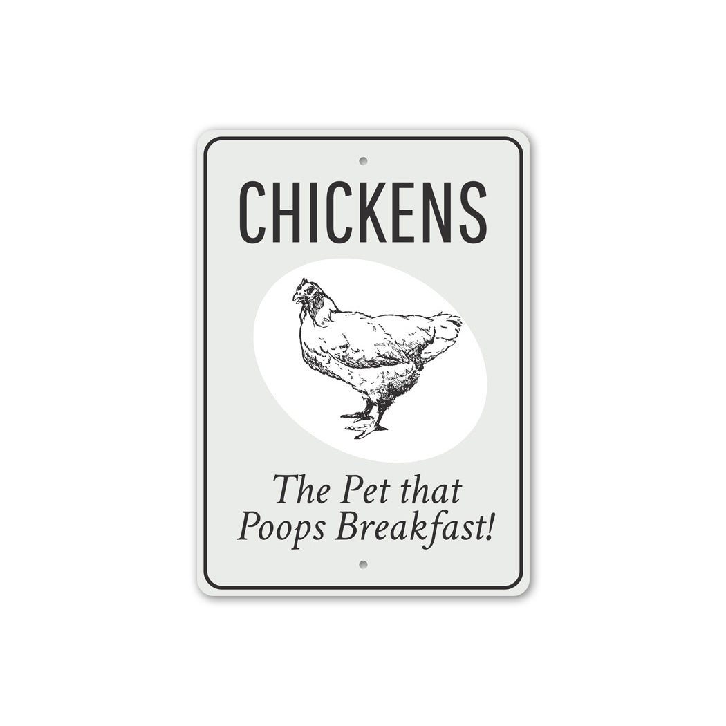 Chickens Pet Eggs Sign
