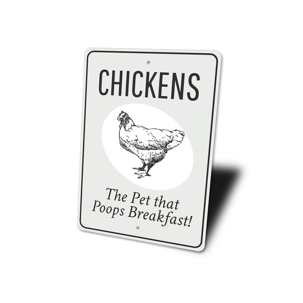 Chickens Pet Eggs Sign