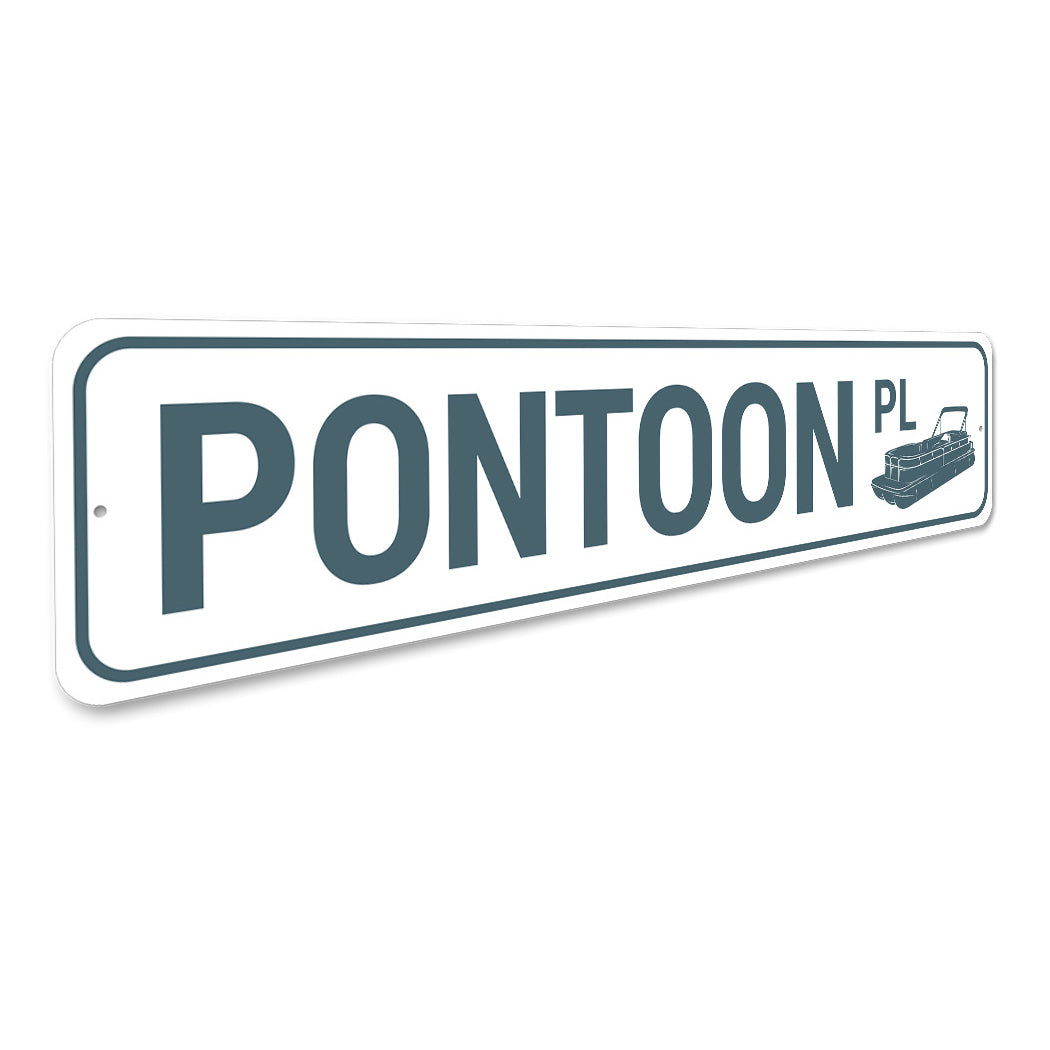 Pontoon Place Sign