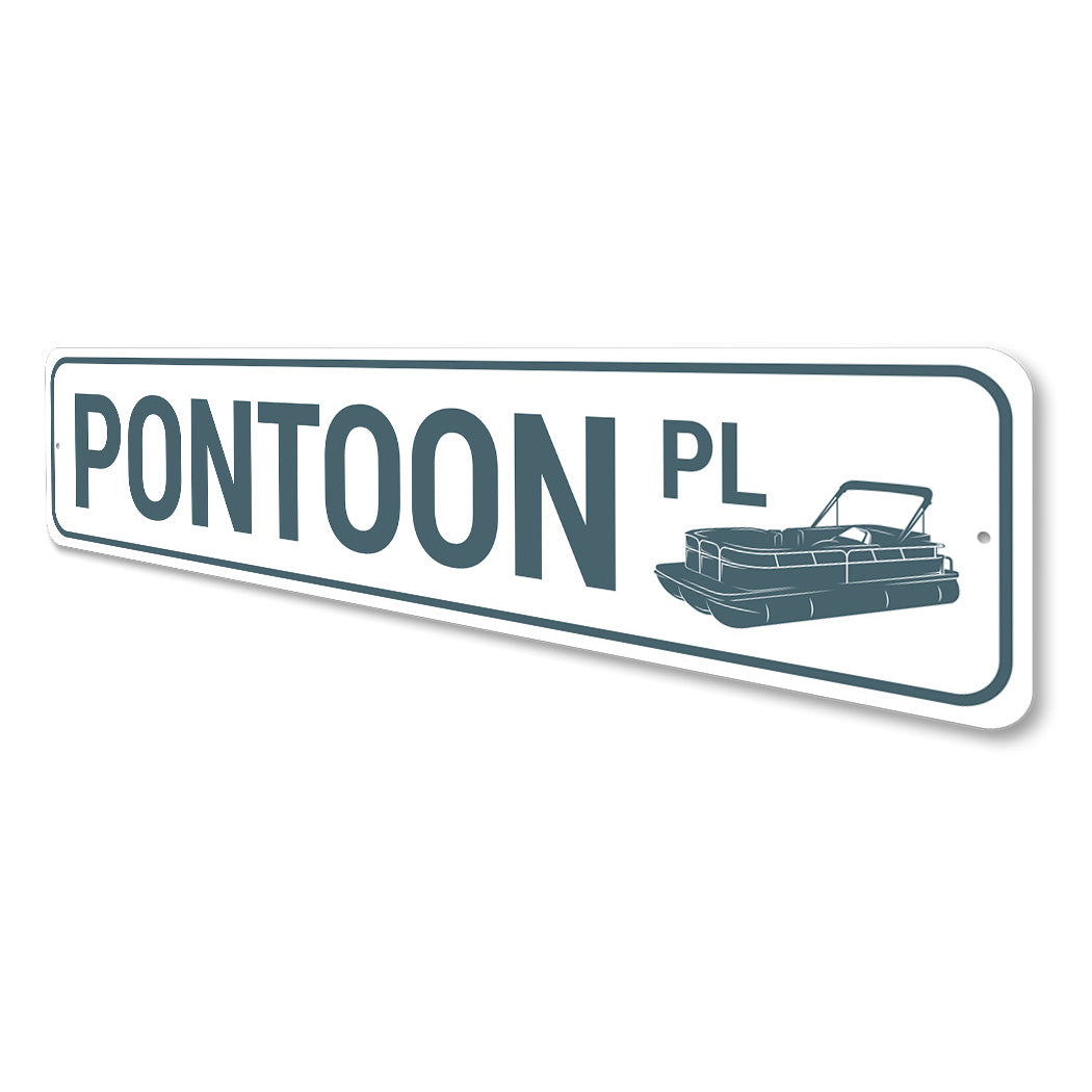 Pontoon Place Sign