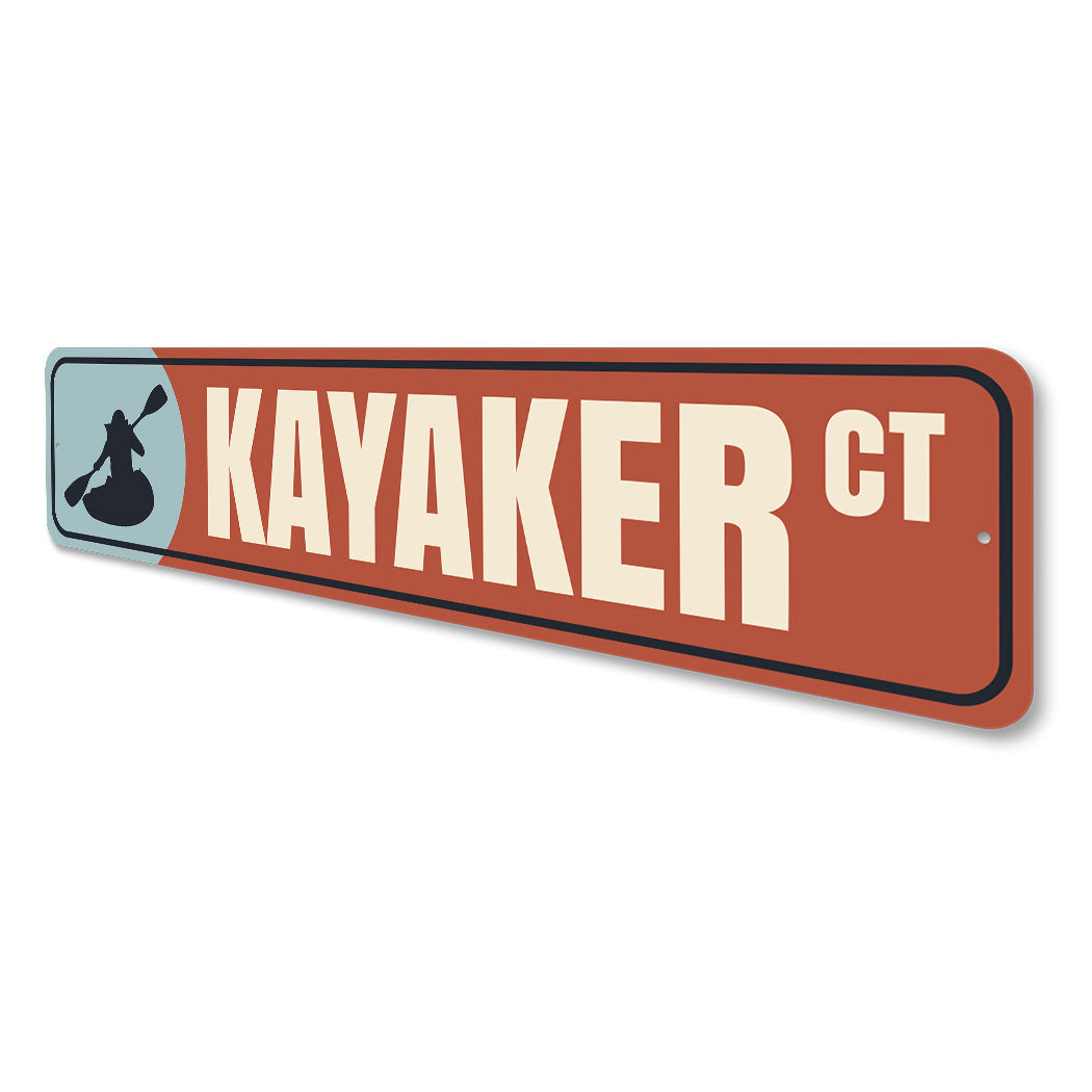 Kayaker Court Sign