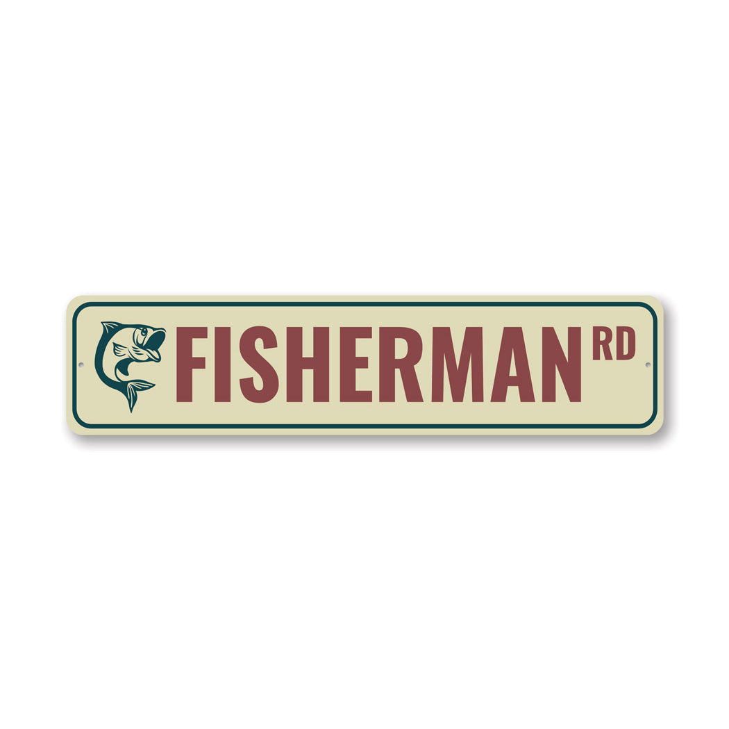 Fisherman Road Sign
