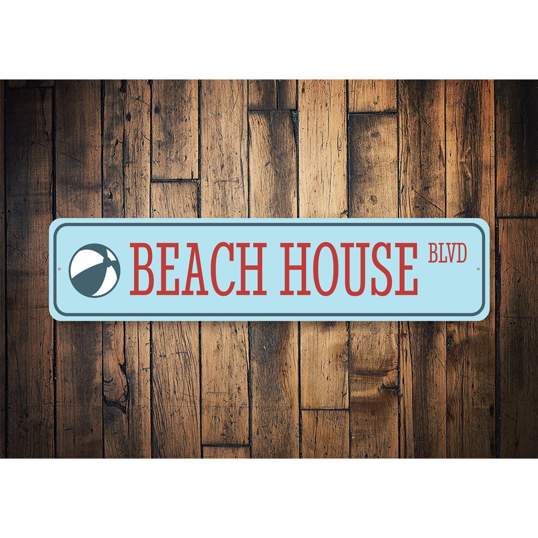 Beach House Boulevard Sign