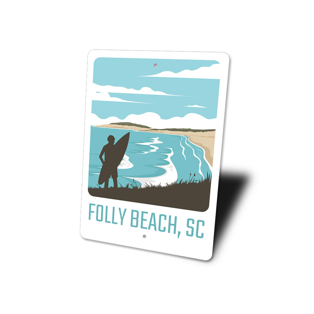 Folly Beach South Carolina Sign