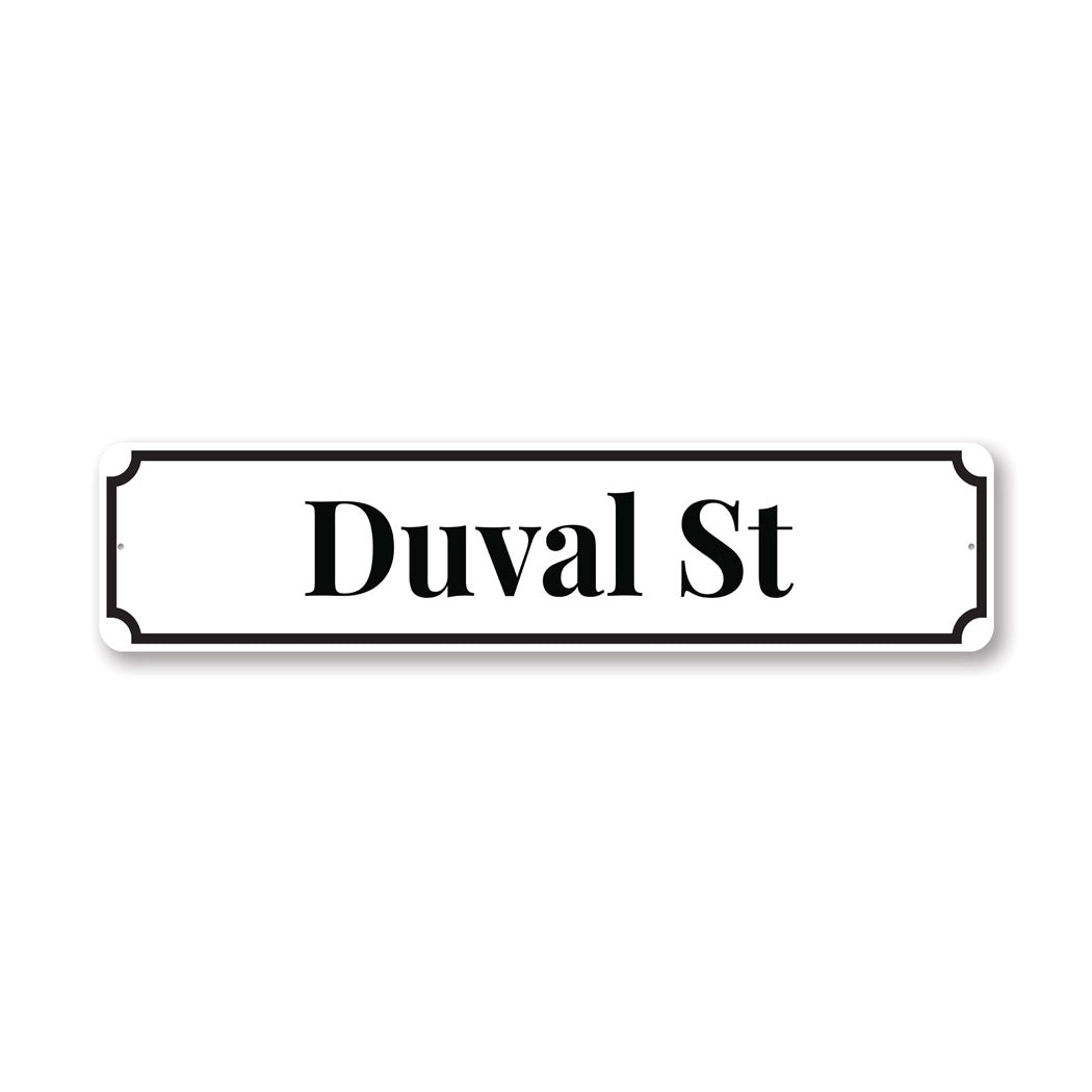 Key West Duval Street Sign