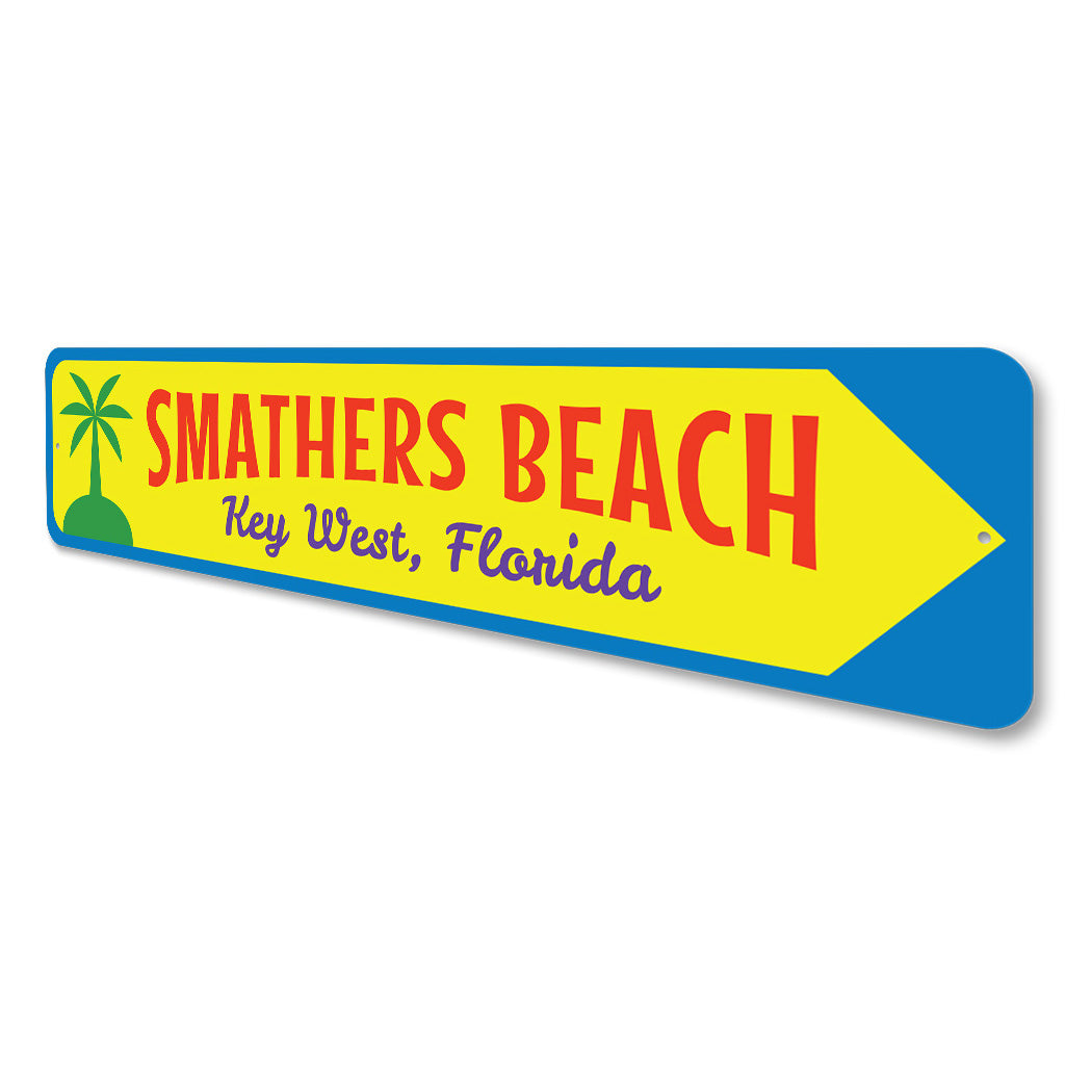Smathers Beach Key West Florida Sign
