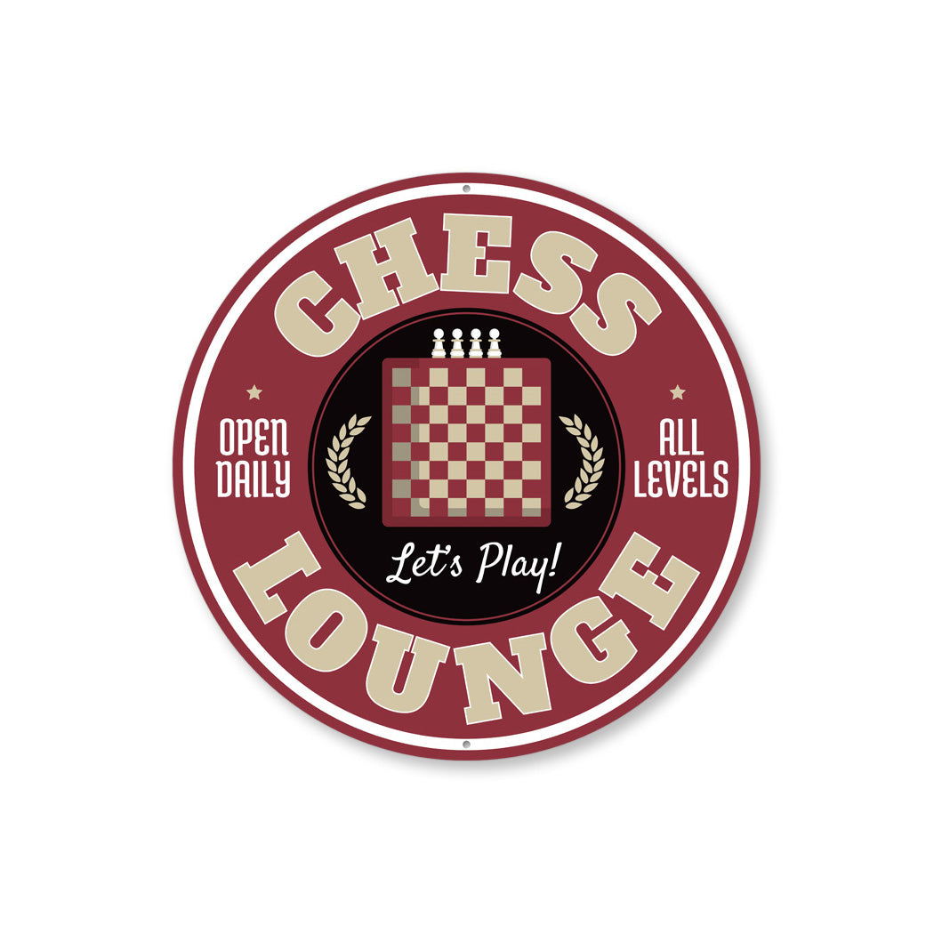 Chess Lounge Open Daily All Levels Circle Sign