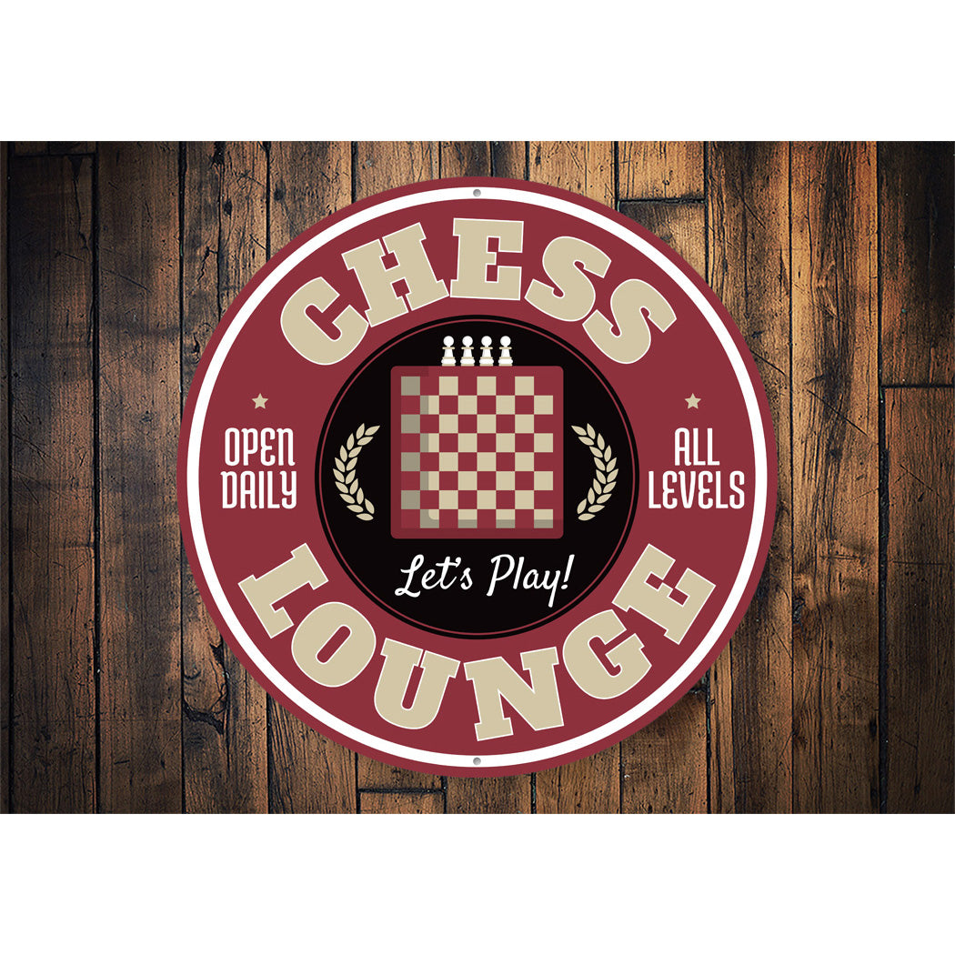Chess Lounge Open Daily All Levels Circle Sign