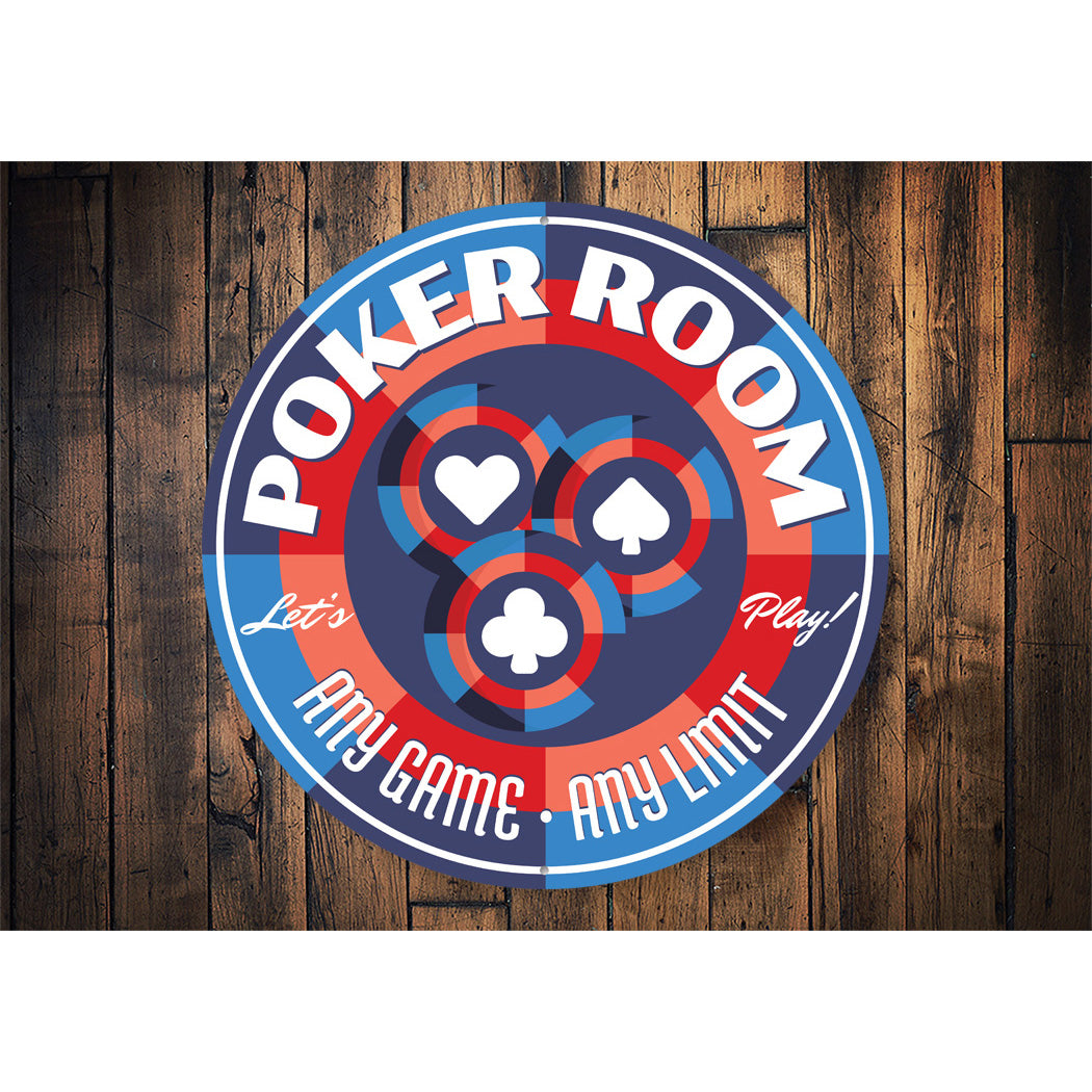 Poker Room Any Game Any Limit Sign